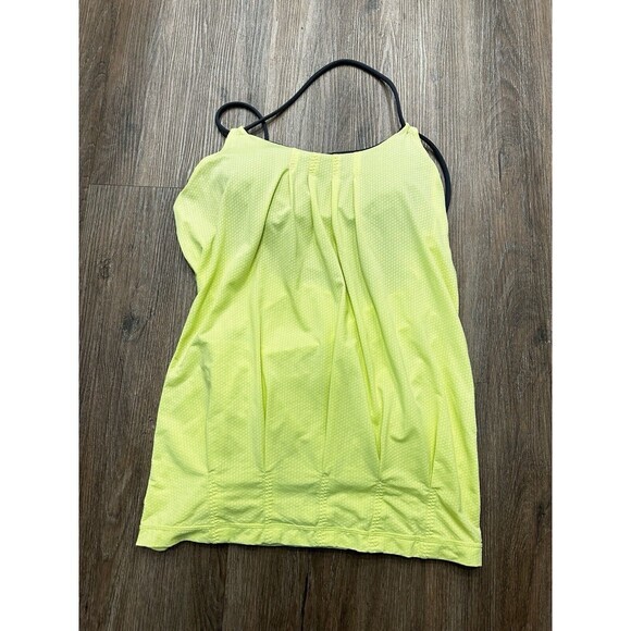 Lululemon Flow & Go Tank Top Yellow Sz‎ 6 - Picture 2 of 6